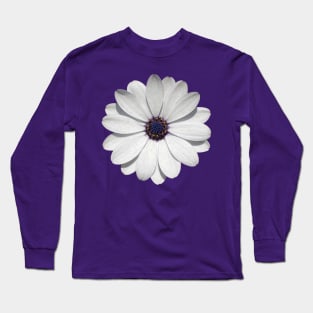 White Osteospermum Daisy Festival Flower Vector Art Long Sleeve T-Shirt